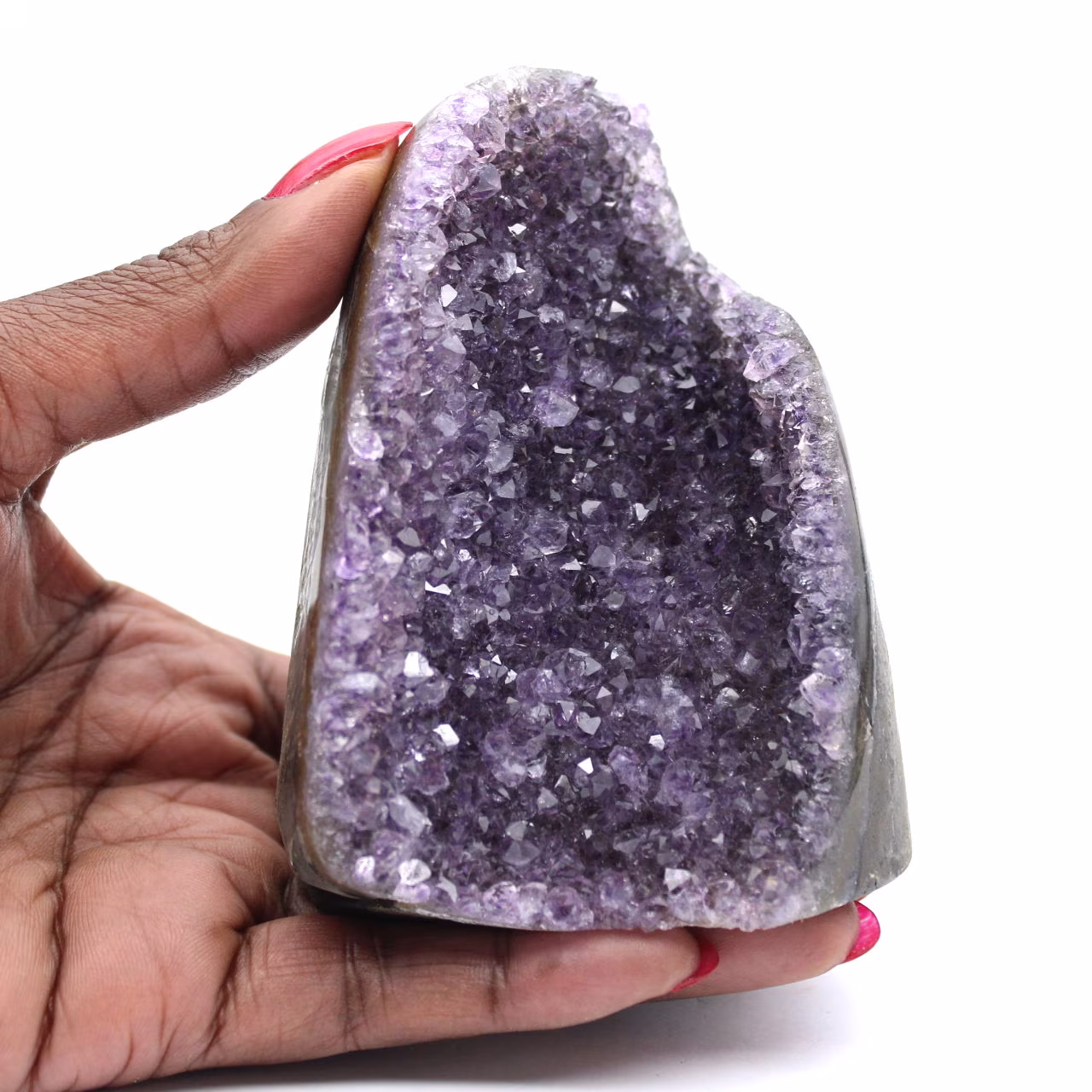 Améthyste Brésil : Mini-Géode pour Décoration et Science