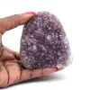 Améthyste Naturelle Brésil : Élégante Petite Géode - 0
