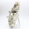 Mica et tourmaline noire sur quartz afghan - 3
