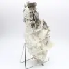 Mica et tourmaline noire sur quartz afghan - 6