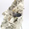 Mica et tourmaline noire sur quartz afghan - 9