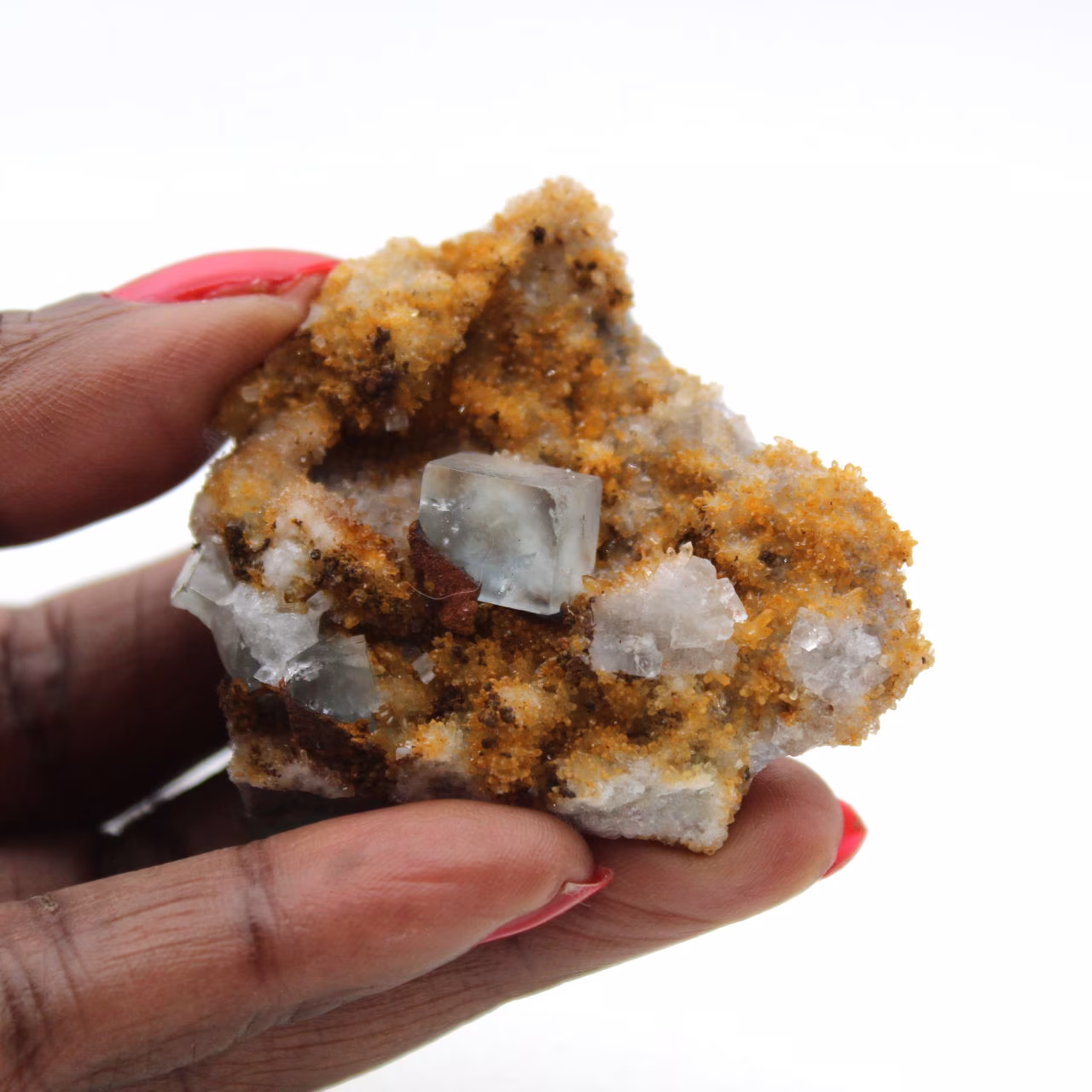 Très petit spécimen Fluorite : Cristaux verts Maroc