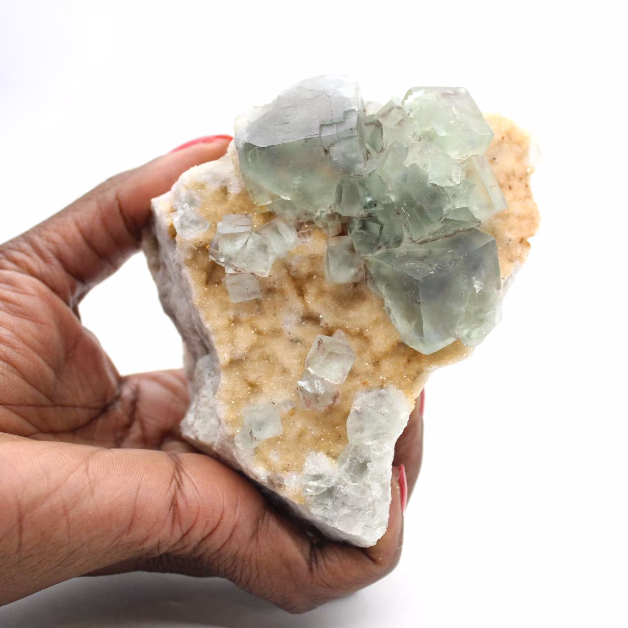 Cristaux de Fluorite verte : Collection minéralogique du Maroc