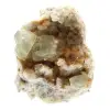 Fluorite brute du Maroc : Gros cristal vert sur roche mère - 1