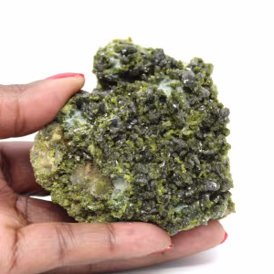 Cristaux d’épidote verte sur matrice d’Imilchil