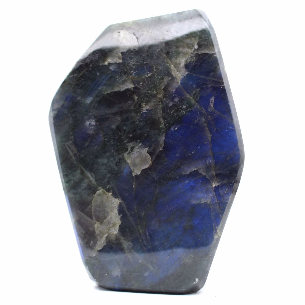 Grande Labradorite Polie, Roche Minérale d'Exception