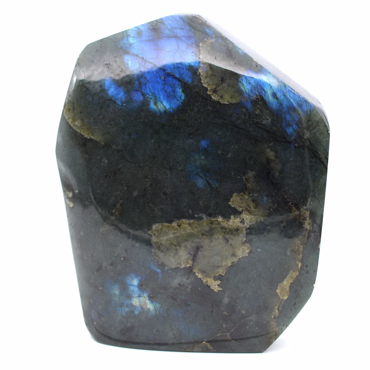Pierre Naturelle de Labradorite Polie, Décoration Minérale