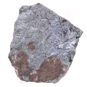 Pyrolusite Cristallisée sur Matrice, Minéral Maroc