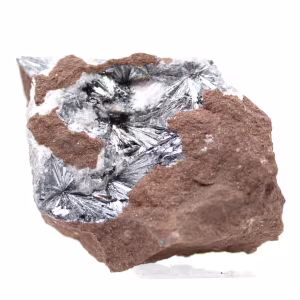 Pyrolusite, Spécimen Minéralogique avec Matrice