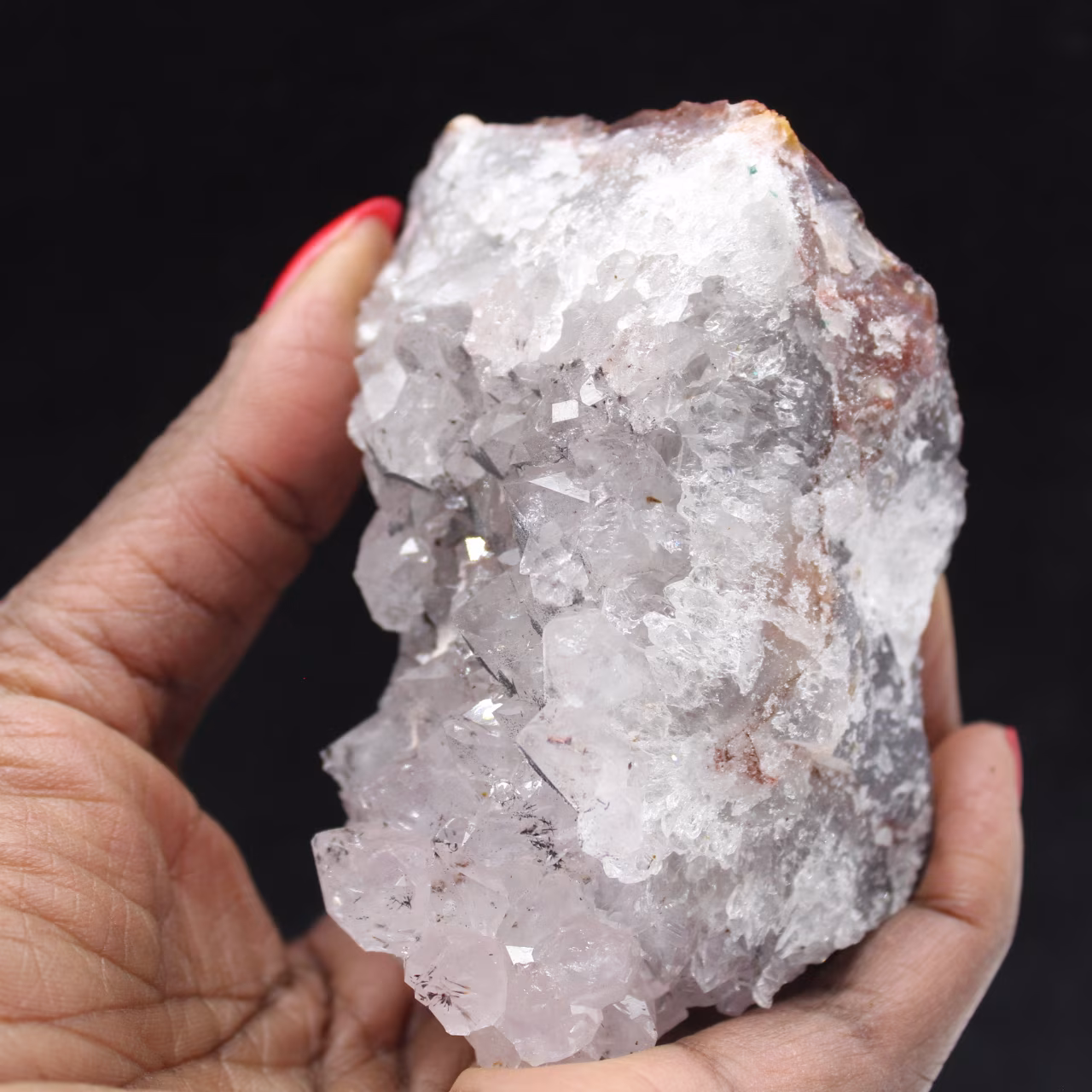 Petit spécimen Quartz Goethite, Cristaux bruts du Maroc