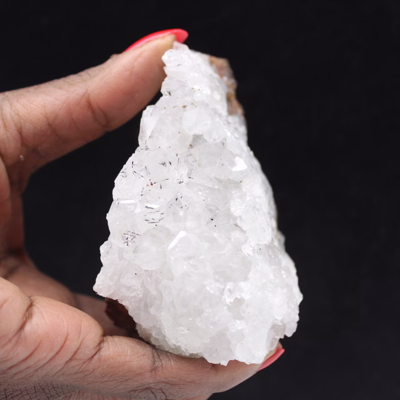 Grande Druse de Quartz avec inclusion de Goethite, Maroc