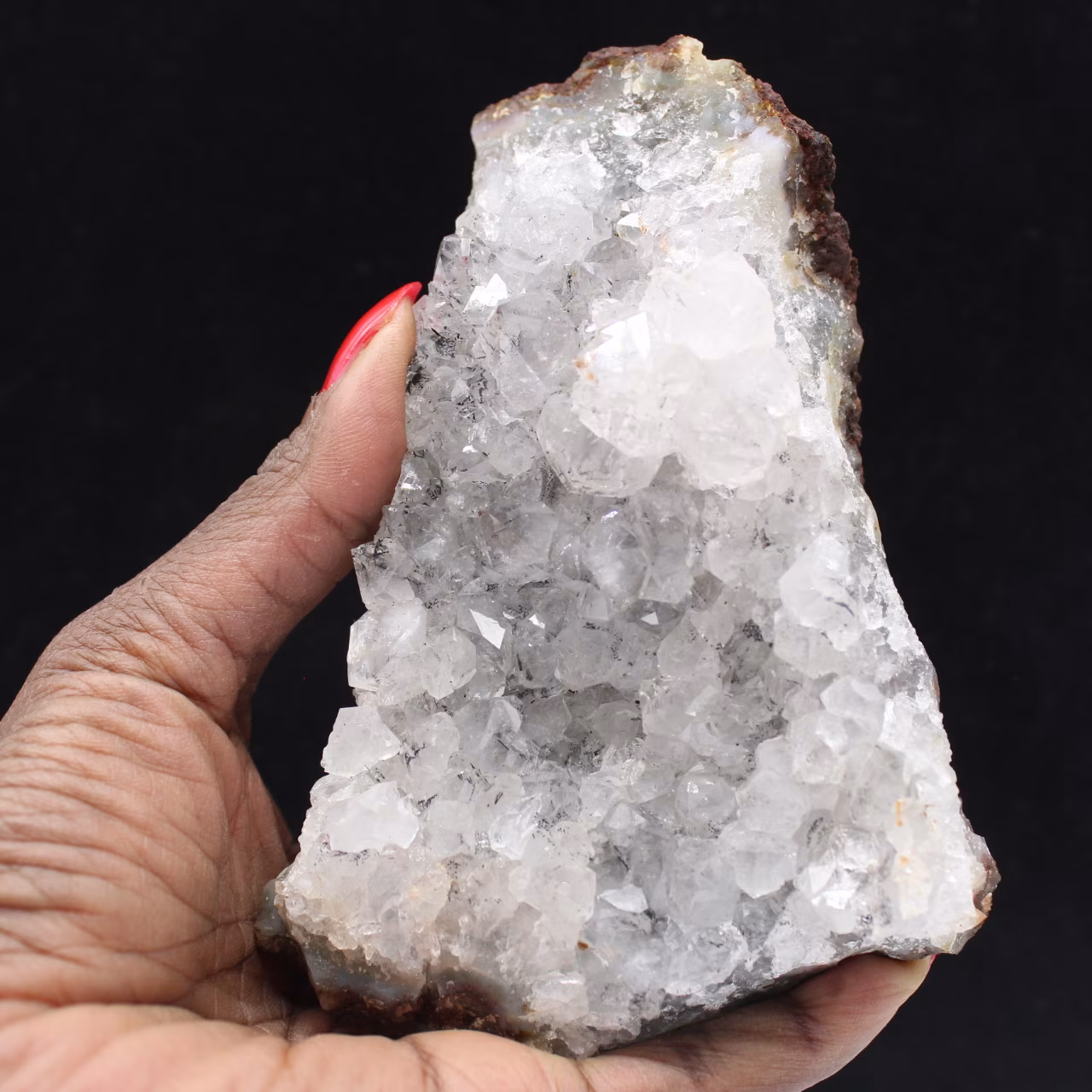 Cristaux de Quartz inclusions Goethite Maroc, Collection minérale