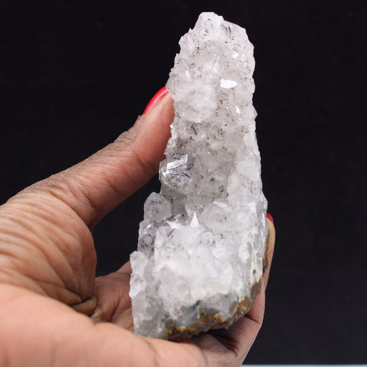 Quartz brut à inclusion de Goethite, Roche de collection