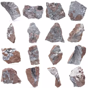 Pyrolusite, Spécimen Authentique sur Matrice