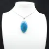 Pendentif Apatite Madagascar - Structure Cristalline Bleue - 0