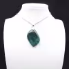 Pendentif Jaspe Verte de Madagascar - Minéral Naturel