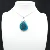 Pendentif en Apatite Bleue de Madagascar - Pierre Naturelle - 8