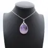 Pendentif Améthyste - Éclat Pourpre Naturel - 0