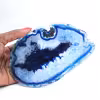 Tranche d’agate bleue fine d’origine brésilienne