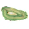 Tranche d'agate verte du Brésil – Pierre naturelle teintée - 1