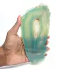 Tranche d'agate verte du Brésil – Pierre naturelle teintée - 3