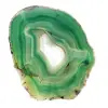 Tranche d'agate verte naturelle – Pièce décorative 250 g - 4