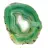 Spécimen d'agate verte tranchée – Origine Brésil 240 g