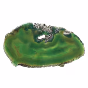Tranche d'agate verte – Pierre naturelle 225 g, Brésil