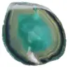 Tranche d'agate verte naturelle – Pièce décorative 250 g - 8