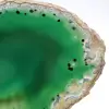 Tranche d'agate verte polie – Spécimen Brésil 205 g - 2