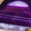 Objet en Pierre Naturelle : Tranche d'Agate Violette - 2