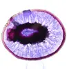 Petite Tranche d'Agate Violette Brésilienne Décorative - 1