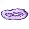 Tranche d'Agate Légère, Teinte Violette de Décoration - 1