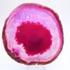 Tranche d’agate rose teinté pour collection - 1