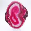 Tranche polie d’agate rose teinté - 9