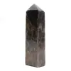 Grand Prisme en Pierre de Lune Noire - Microcline de Madagascar - 2