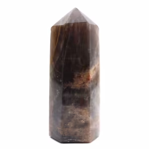 Prisme de Microcline Naturel - Pierre de Lune Noire d'Exposition