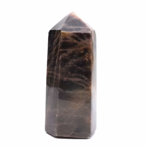 Prisme en Pierre de Lune Noire - Feldspath Microcline de Collection