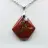 Pendentif Minéral Jaspe Rouge