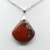 Pendentif Carré Jaspe Rouge - 0