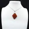 Petit Pendentif en Jaspe Rouge - 1
