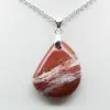Pendentif Jaspe Rouge Géologique - 0