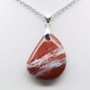 Pendentif Jaspe Rouge Géologique