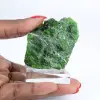 Chromediopside naturel brut, spécimen vert de Finlande 80 g - 1