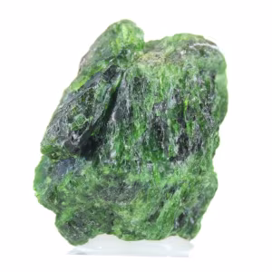 Pyroxène chromifère brut de Finlande, chromediopside 100 g