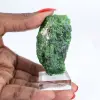 Chromediopside brut sur socle, pierre verte scandinave 60 g - 1