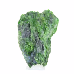 Chromediopside brut de Finlande, silicate vert naturel 80 g