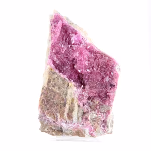 Cobaltocalcite du Congo-Kinshasa, cristaux sur gangue