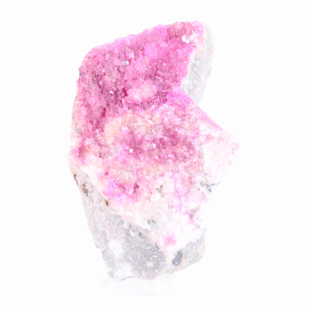 Collection de minéraux : cobaltocalcite du Congo sur socle