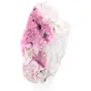 Cobaltocalcite congolaise, cristaux et gangue sur socle - 3